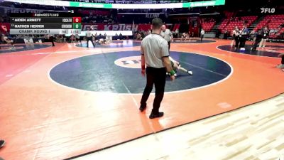 2A 144 lbs Champ. Round 1 - Nathen Herrin, Bethalto (Civic Memorial) vs Aiden Arnett, Elmhurst (IC Catholic)