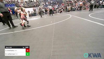 43 lbs Consi Of 4 - Dane Andrews, Carl Albert vs Brayden Letterman, Norman Grappling Club