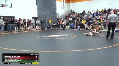 90 lbs Cons. Semi - Ethan Bergmann, CPU Storm Wrestling vs Grahm Burkert, Big Game Wrestling Club