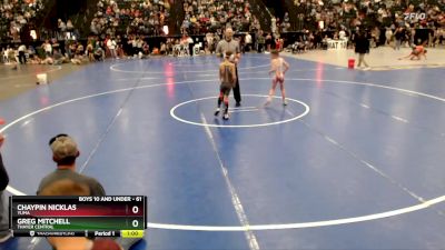 61 lbs Cons. Semi - Chaypin Nicklas, Yuma vs Greg Mitchell, Thayer Central