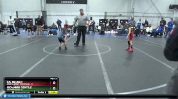 48 lbs Round 3 (4 Team) - Cai Becker, North Jersey Wrestling vs Giovanni Gentile, Grit Mat Club