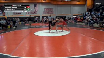 110 lbs 5th Place Match - Adriana Garcia, Linn-Mar vs Jordyn Cole, Prairie, Cedar Rapids