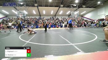 55 lbs Round Of 16 - Legend Bigheart, Sperry Wrestling Club vs Knox Perkins, Tahlequah Wrestling Club