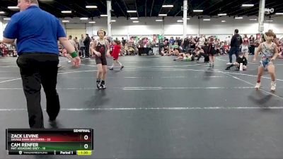 84 lbs Semis (4 Team) - Cam Renfer, Mat Assassins Grey vs Zack Levine, Savage Barn Brothers