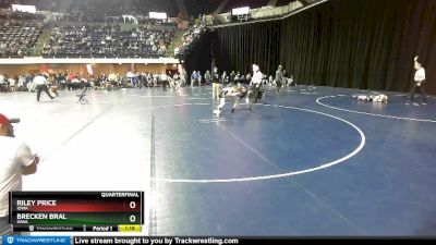 92 lbs Quarterfinal - Brecken Bral, Iowa vs Riley Price, Iowa