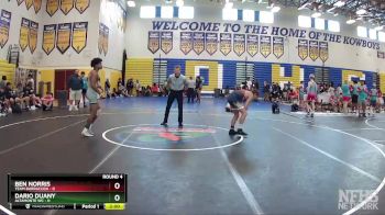 126 lbs Round 4 (8 Team) - Ben Norris, Team Barracuda vs Dario Duany, Altamonte WC