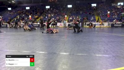 51 lbs Final - Kase Boytim, Connellsville vs Cade Rappo, Central Bucks