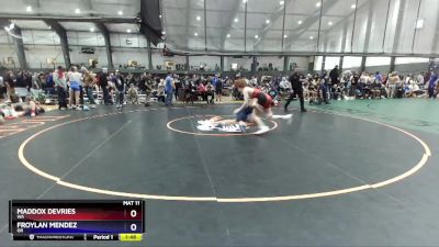 150 lbs Cons. Round 2 - Maddox DeVries, WA vs Froylan Mendez, OR