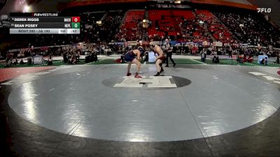 3A 190 lbs Cons. Round 2 - Sean Posey, New Plymouth vs Derek Riggs, Nampa Christian