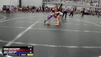 114 lbs Semis (4 Team) - Reese Montgomery, Central Pennies Power vs Grey Henecker, MGW Lost Souls