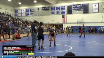 143 lbs Round 1 - Julia Ama Padilla, Huntington Beach vs Jennifer Carranza, Tustin High School