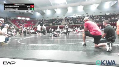 84 lbs Round Of 16 - Peyton Garrison, Verdigris Youth Wrestling vs Carter Malone, Bartlesville Wrestling Club