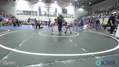 60 lbs Quarterfinal - Axel Gregory, Tulsa Blue T Panthers vs Royce Gushi, Bristow Elementary Wrestling Club