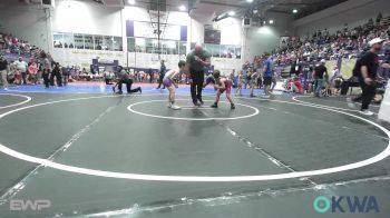 60 lbs Quarterfinal - Axel Gregory, Tulsa Blue T Panthers vs Royce Gushi, Bristow Elementary Wrestling Club