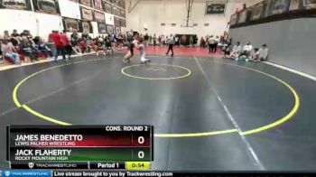 160 Boys Cons. Round 2 - James Benedetto, Lewis Palmer Wrestling vs Jack Flaherty, Rocky Mountain High