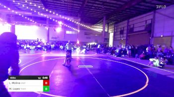 46 lbs Round Of 16 - Logan Molina, Unattached vs Margaret Lopez, Team Garcia WC