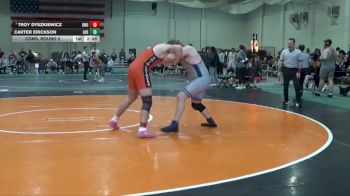 285 lbs Cons. Round 5 - Troy Dyszkiewicz, Ohio Northern vs Carter Erickson, Averett