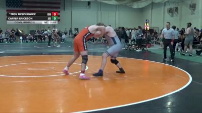 285 lbs Cons. Round 5 - Troy Dyszkiewicz, Ohio Northern vs Carter Erickson, Averett