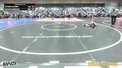 49 lbs Quarterfinal - Tucker Latimer, Challis Blackhearts vs Dakota Mendoza, Mantanona TC