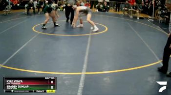 138 lbs Quarterfinal - Braden Dunlap, Akron Svsm vs Kyle Vencil, Ash. Edgewood