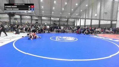 16U Boys FS - 113 lbs Quarters - Lytning Hazen, CA vs Trevor Cowan, UT