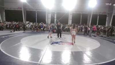 115 lbs Champ. Rd Of 16 - Zariah Cottingham, WV Girls National Team vs Celine Frank, MI REV