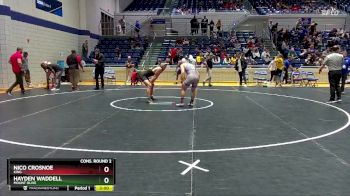 141 lbs Cons. Round 2 - Hayden Waddell, Mount Olive vs Nico Crosnoe, King