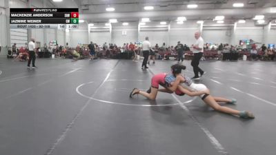 92-108 lbs 3rd Place Match - Mackenzie Anderson, SAW vs Jazmine Weiner, CT Whale