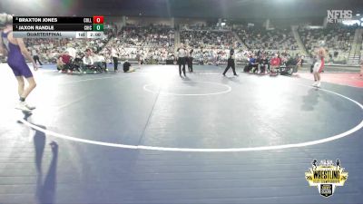 B5A-106 lbs Quarterfinal - Jaxon Randle, Chickasha vs Braxton Jones, Collinsville