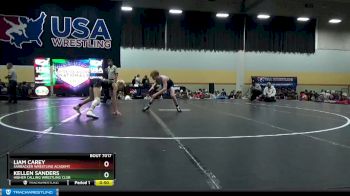 110 lbs 3rd Place Match - Liam Carey, Sarbacker Wrestling Academy vs Kellen Sanders, Higher Calling Wrestling Club