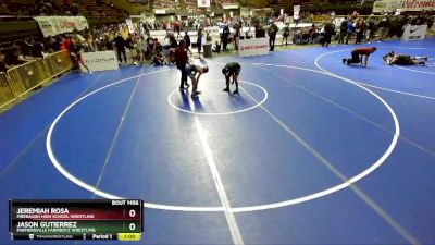 119 lbs Champ. Round 1 - Jeremiah Rosa, Firebaugh High School Wrestling vs Jason Gutierrez, Farmersville Farmboyz Wrestling