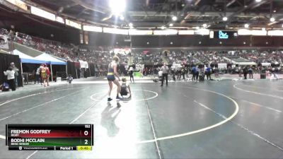 152 lbs Cons. Round 1 - Bodhi McClain, Bend Senior vs Fremon Godfrey, Rigby