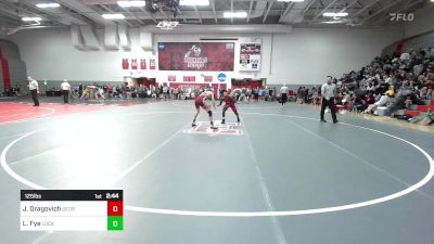 125 lbs Round Of 16 - Jb Dragovich, George Mason vs Lucas Fye, Lock Haven - Unatt