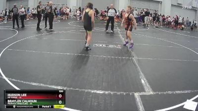 100 lbs Round 2 (8 Team) - Braylen Calhoun, Pedraza Wrestling vs Hudson Lee, MF Purge