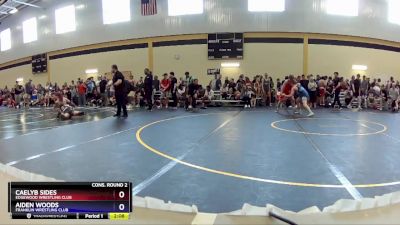 126 lbs Cons. Round 2 - Caelyb Sides, Edgewood Wrestling Club vs Aiden Woods, Franklin Wrestling Club