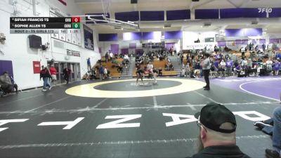 TS Girls 172 lbs 1st Place Match - Sophie Allen TS, Corning Girls vs Sifiah Francis TS, Chico Girls