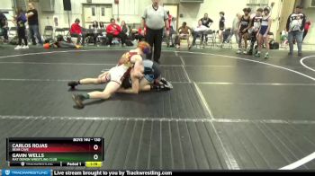 130 lbs Semifinal - Carlos Rojas, Bear Cave vs Gavin Wells, Mat Demon Wrestling Club