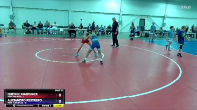 92 lbs Placement Matches (8 Team) - Dominic Marchack, Missouri Red vs Alesandro Restrepo, New York Blue