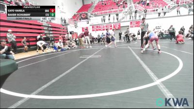 73 lbs Semifinal - Cato Varela, Chickasha Youth Wrestling vs Baker Schubert, Chandler Takedown Club