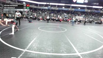 100 lbs Semifinal - Dayton Patterson, Vandalia Jr. HS vs Rex McDonald, Port City WC