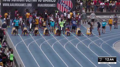 Youth Girls' 100m Championship, Semi-Finals 3 - Age 12
