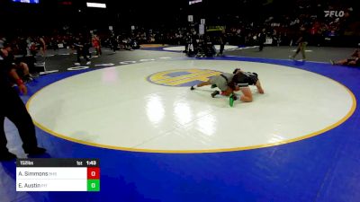 152 lbs Round Of 32 - Austin Simmons, Bakersfield (CS) vs Elyjja Austin, Pitman (SJ)