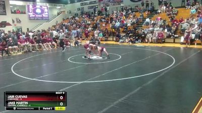 106 lbs Quarters & 1st Wb (16 Team) - Jake Martin, Central (Carroll) vs Jair Cuevas, Chestatee