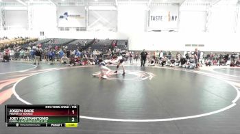 138 lbs Cons. Round 3 - Joey Mastrantonio, Elmira Junior Wrestling Club vs Joseph Dare, Proper-ly Trained