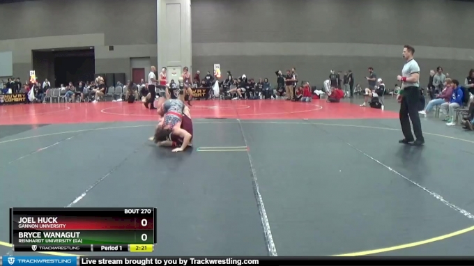 141 lbs Cons. Round 6 - Joel Huck, Gannon University vs Bryce Wanagut ...