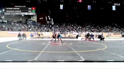 138 lbs Champ. Round 1 - Brandon Jordan, Spencer County vs Jayden Cheang, Bardstown