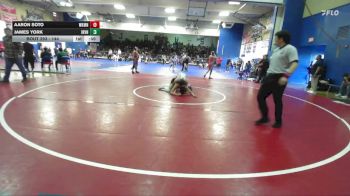 144 lbs Cons. Round 2 - Aaron Soto, Workman vs James York, Irvine