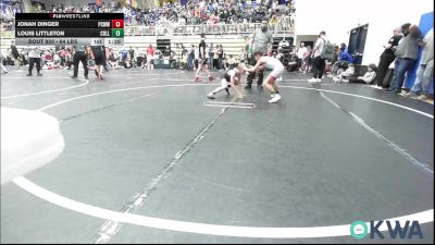 64 lbs Quarterfinal - Jonah Dinger, Ponca City Wildcat Wrestling vs Louis Littleton, Collinsville Cardinal Youth Wrestling