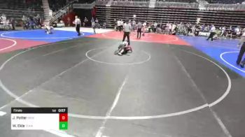 54 lbs Final - Jayce Potter, Green River Grapplers vs Weston Ekle, Team Alaska