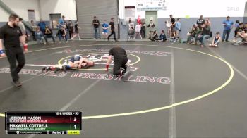 93 lbs Semifinal - Maxwell Cottrell, Pioneer Grappling Academy vs Jedidiah Mason, Glacier Bear Wrestling Club